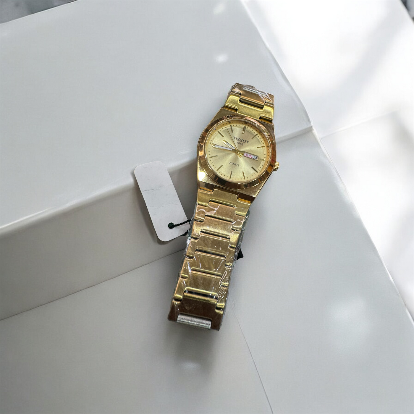 Tisso gold watch with Master lock