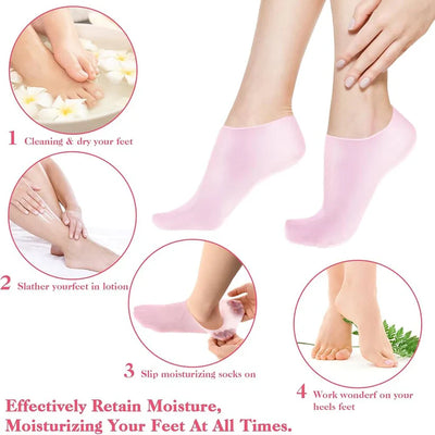 Silicone Moisturizing Socks